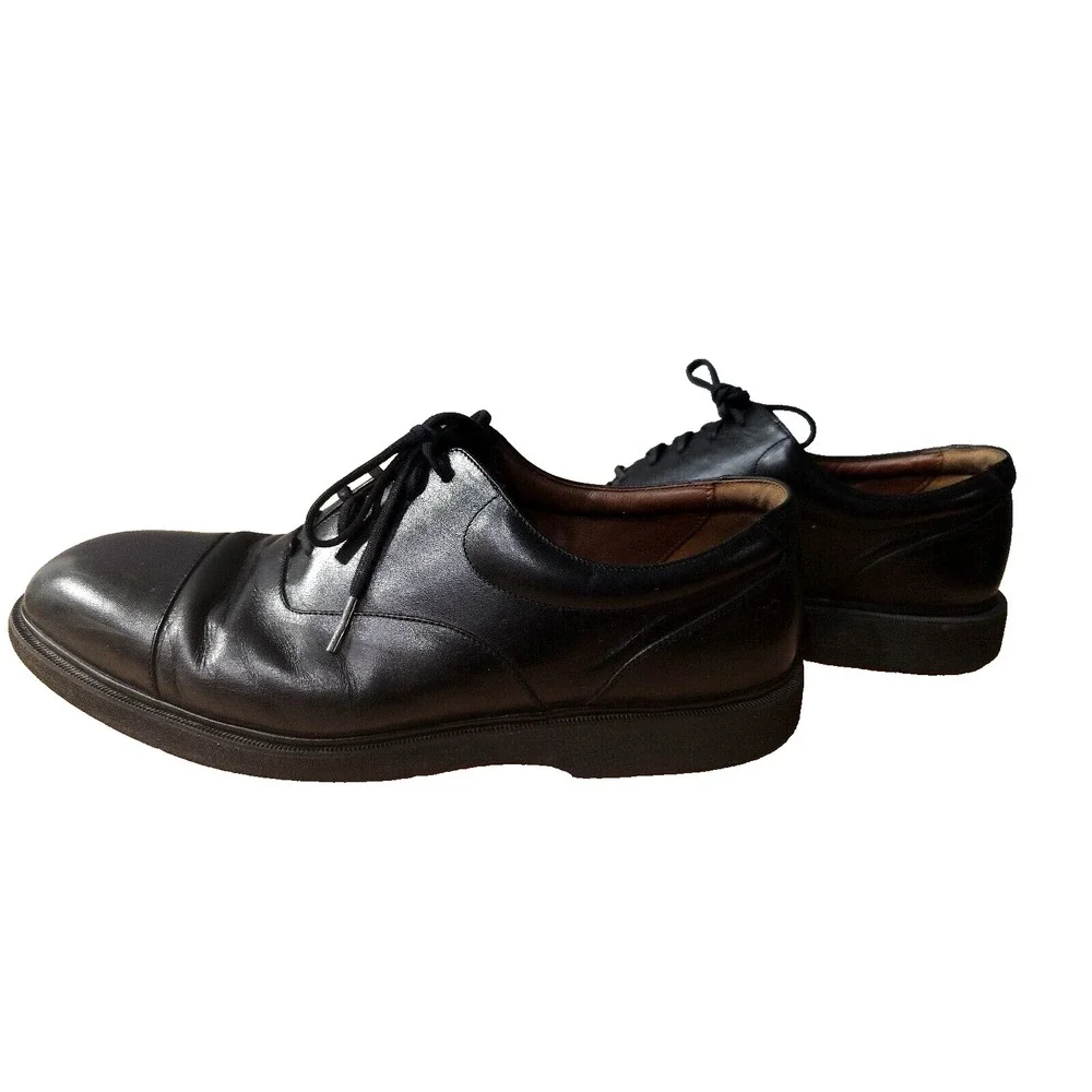 Dressports by Rockport Loafers Men's Size 12 Black Leather Lace Up Oxford Shoes